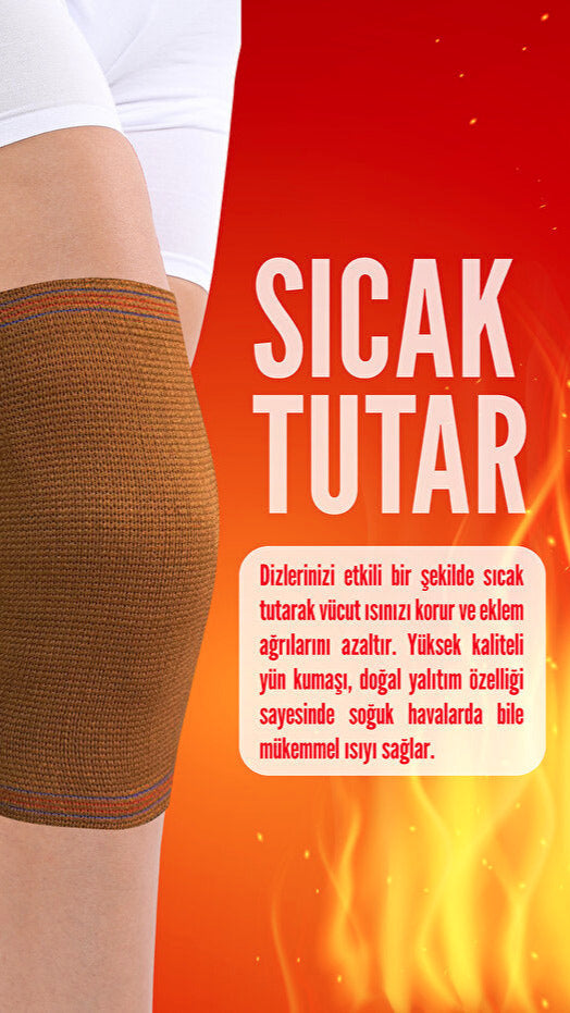 MEDIVIO Deve Tüyü Yün Dizlik