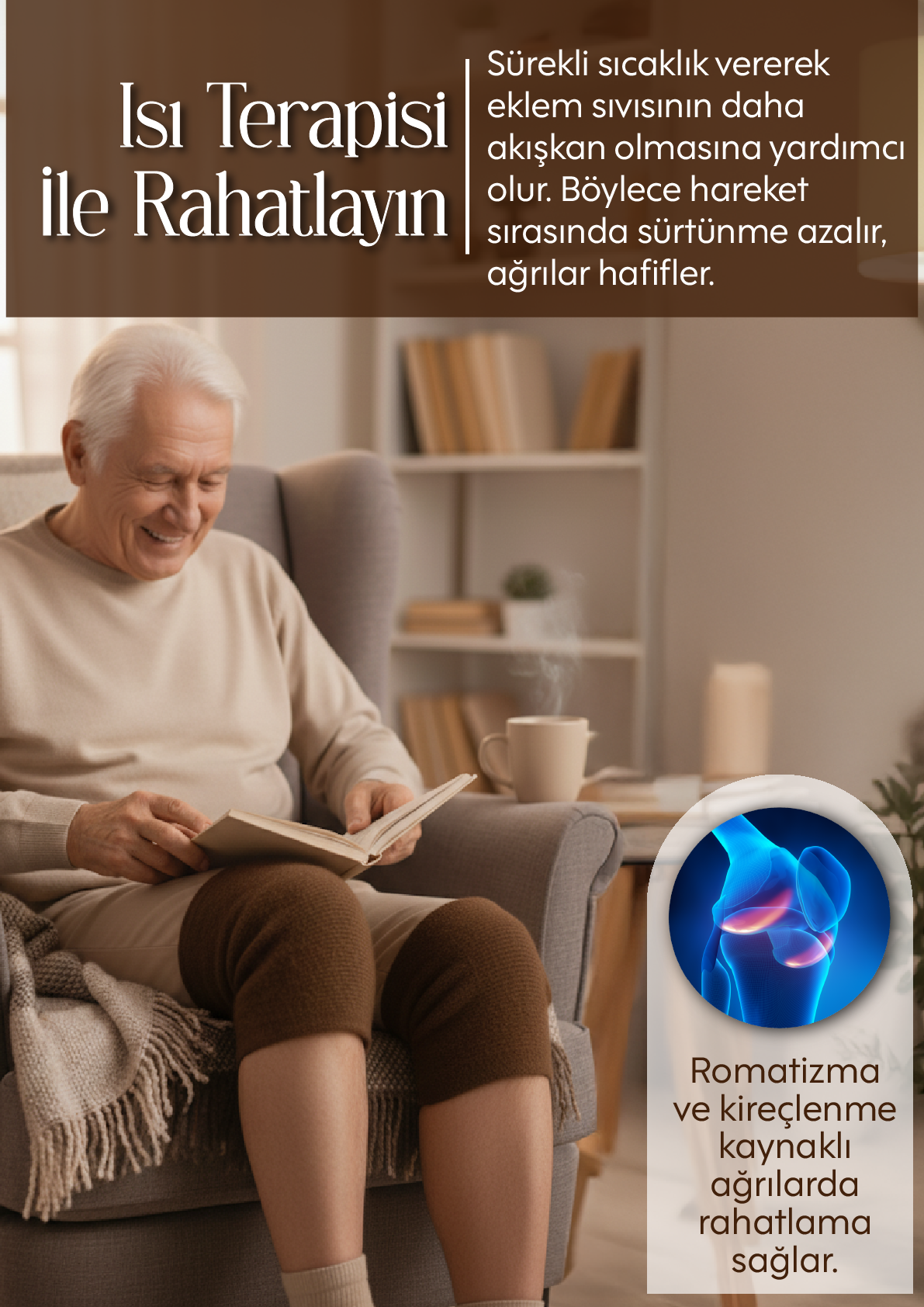 MEDIVIO Deve Tüyü Yün Dizlik