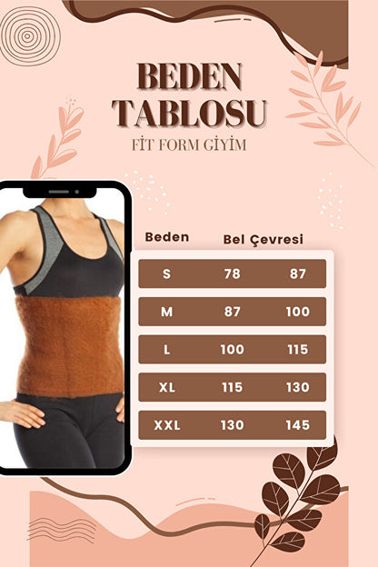 MEDIVIO Deve Tüyü Bel Korse ve Yün Dizlik Seti